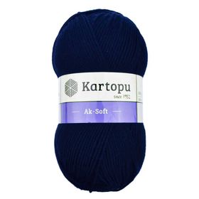 Kartopu Ak Soft K632 Lacivert İplik