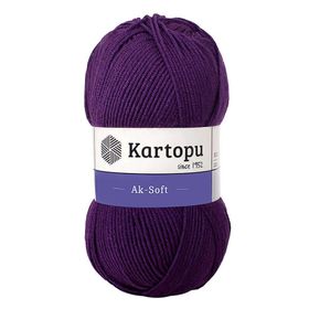 Kartopu Ak Soft K721 Mor İplik