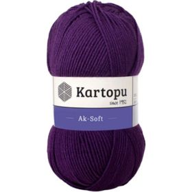 Kartopu Ak Soft K721 Mor İplik