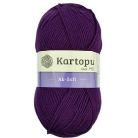 Kartopu Ak Soft K721 Mor İplik