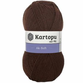 Kartopu Ak-Soft K890 Koyu Kahve Örgü İpi