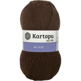 Kartopu Ak-Soft K890 Koyu Kahve Örgü İpi
