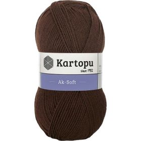 Kartopu Ak-Soft K890 Koyu Kahve Örgü İpi
