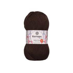 Kartopu Ak-Soft K890 Koyu Kahve Örgü İpi