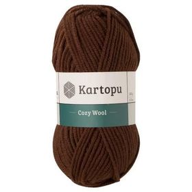 Kartopu Cozy Wool K890 Acı Kahve El Örgü İpi