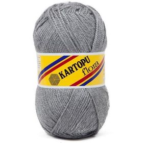 Kartopu Flora K1001 Orta Gri İplik