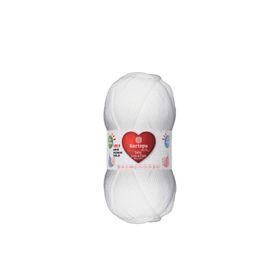 Kartopu K010 100 gr Beyaz Baby Love Care El Örgü İpi