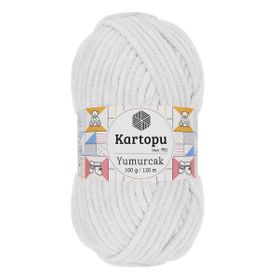 Kartopu K010 100 gr Beyaz Cotton Love El Örgü İpi