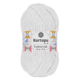 Kartopu K010 100 gr Beyaz Cotton Love El Örgü İpi
