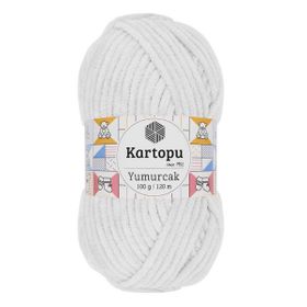 Kartopu K010 100 gr Beyaz Cotton Love El Örgü İpi