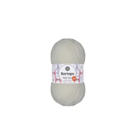 Kartopu K010 100 gr Kar Beyaz Baby One El Örgü İpi