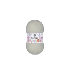 Kartopu K010 3 Adet Kar Beyaz Baby One Tüylenmeyen El Örgü İpi Yünü