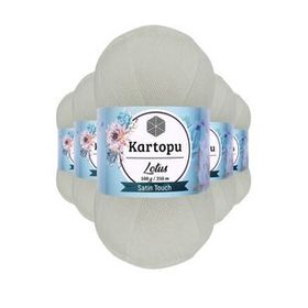 Kartopu K010 Beyaz Lotus Bikini Büstiyer Bluz 5 Adet Örgü İpi