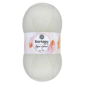 Kartopu K013 Ekru Angora Naturel El Örgü İpi
