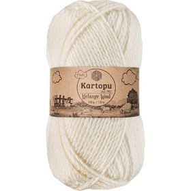 Kartopu K013 Ekru Angora Naturel El Örgü İpi