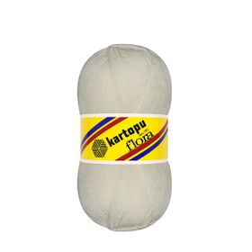 Kartopu K013 Flora Kırık Beyaz El Örgü Patik İpi