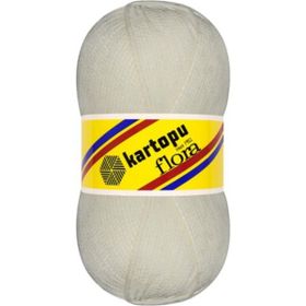 Kartopu K013 Flora Kırık Beyaz El Örgü Patik İpi
