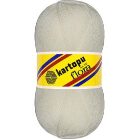 Kartopu K013 Flora Kırık Beyaz El Örgü Patik İpi