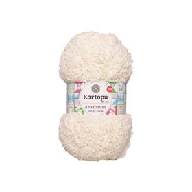 Kartopu K013 Flora Kırık Beyaz El Örgü Patik İpi