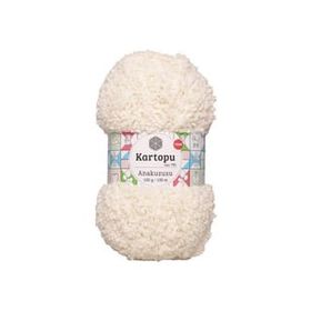 Kartopu K013 Flora Kırık Beyaz El Örgü Patik İpi
