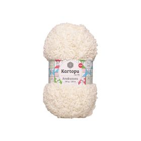 Kartopu K013 Flora Kırık Beyaz El Örgü Patik İpi