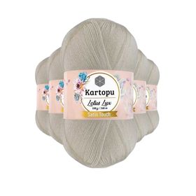 Kartopu K019 Açık Krem 5 Adet Lotus Lux Bikini Büstiyer Bluz Simli Örgü İpi