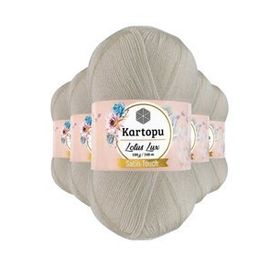 Kartopu K019 Açık Krem Lotus Bikini Büstiyer Bluz Simli 5 Adet Örgü İpi