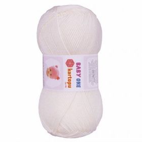 Kartopu K019 Kırık Beyaz Baby One Tüylenmeyen El Örgü İpi Yünü