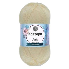 Kartopu K025 100 gr Krem Lotus El Örgü İpi