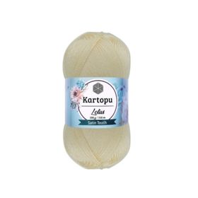 Kartopu K025 100 gr Krem Lotus El Örgü İpi