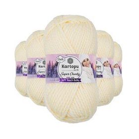 Kartopu K034 100 gr 5 Adet Süper Chunky Kalın Kışlık El Örgü İpliği