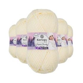 Kartopu K034 100 gr 5 Adet Süper Chunky Kalın Kışlık El Örgü İpliği