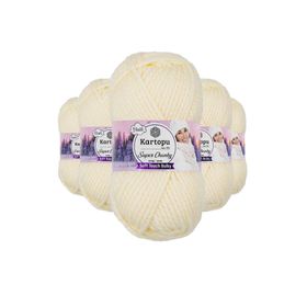 Kartopu K034 100 gr Süper Chunky Kalın Kışlık El Örgü İpliği