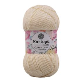 Kartopu K037 100 gr Açık Sarı Cotton Love El Örgü İpi