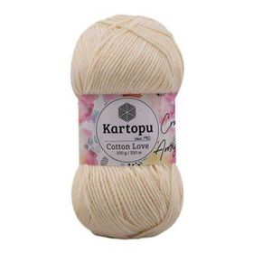 Kartopu K037 100 gr Açık Sarı Cotton Love El Örgü İpi