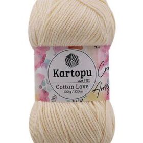 Kartopu K037 100 gr Açık Sarı Cotton Love El Örgü İpi