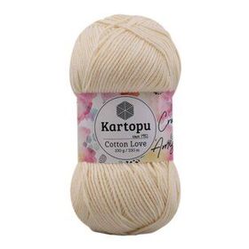 Kartopu K037 100 gr Açık Sarı Cotton Love El Örgü İpi