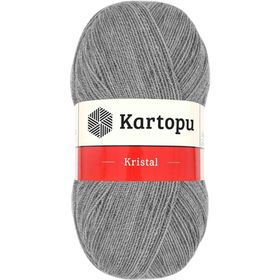 Kartopu K1001 Açık Gri Kristal Çift Katlı El Örgü Lif İpi