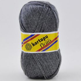 Kartopu K1003 Flora Gri El Örgü Patik İpi