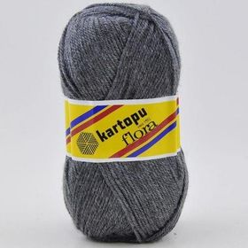 Kartopu K1003 Flora Gri El Örgü Patik İpi