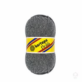 Kartopu K1003 Flora Gri El Örgü Patik İpi