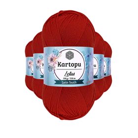 Kartopu K101 Nar Lotus Bikini Büstiyer Bluz 5 Adet Örgü İpi
