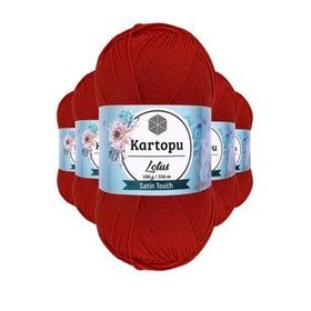 Kartopu K101 Nar Lotus Bikini Büstiyer Bluz 5 Adet Örgü İpi