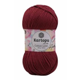 Kartopu K104 Açık Bordo 100 gr Cotton Love El Örgü İpi