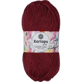 Kartopu K104 Açık Bordo 100 gr Cotton Love El Örgü İpi