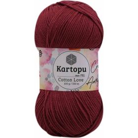 Kartopu K104 Açık Bordo 100 gr Cotton Love El Örgü İpi