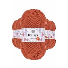 Kartopu K1210 Tarçın 5 Adet Baby One Tüylenmeyen El Örgü İpi Yünü