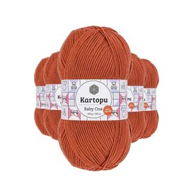 Kartopu K1210 Tarçın 5 Adet Baby One Tüylenmeyen El Örgü İpi Yünü