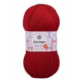 Kartopu K125 100 gr Bayrak Kırmızı Baby One El Örgü İpi
