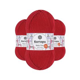 Kartopu K125 100 gr Bayrak Kırmızı Baby One El Örgü İpi